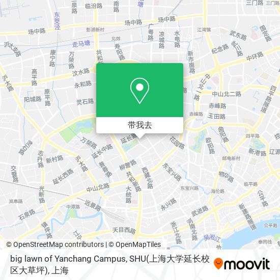 big lawn of Yanchang Campus, SHU(上海大学延长校区大草坪)地图