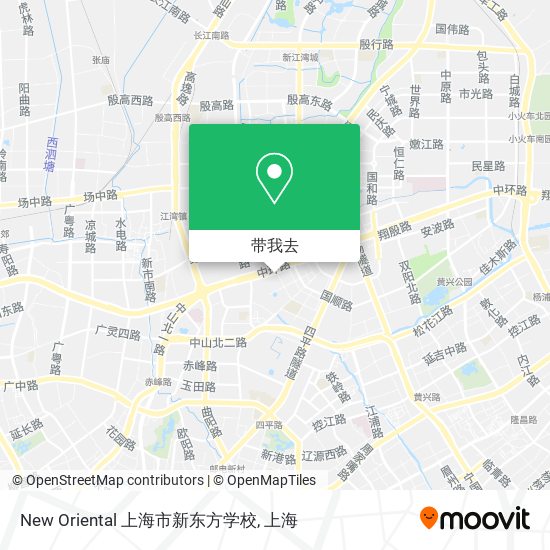 New Oriental 上海市新东方学校地图
