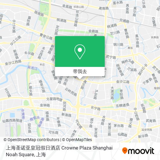 上海圣诺亚皇冠假日酒店 Crowne Plaza Shanghai Noah Square地图