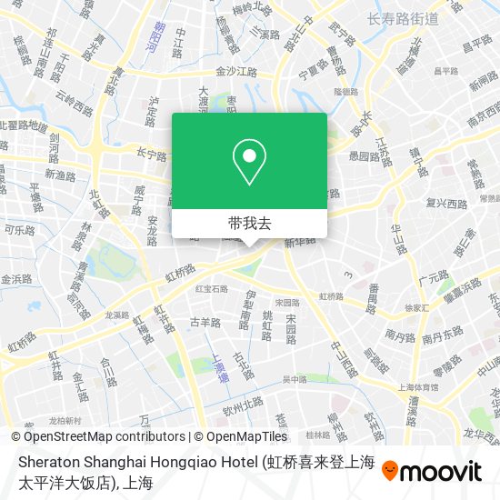 Sheraton Shanghai Hongqiao Hotel (虹桥喜来登上海太平洋大饭店)地图