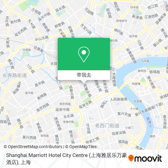 Shanghai Marriott Hotel City Centre (上海雅居乐万豪酒店)地图