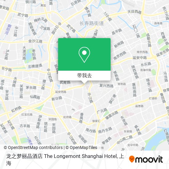 龙之梦丽晶酒店 The Longemont Shanghai Hotel地图