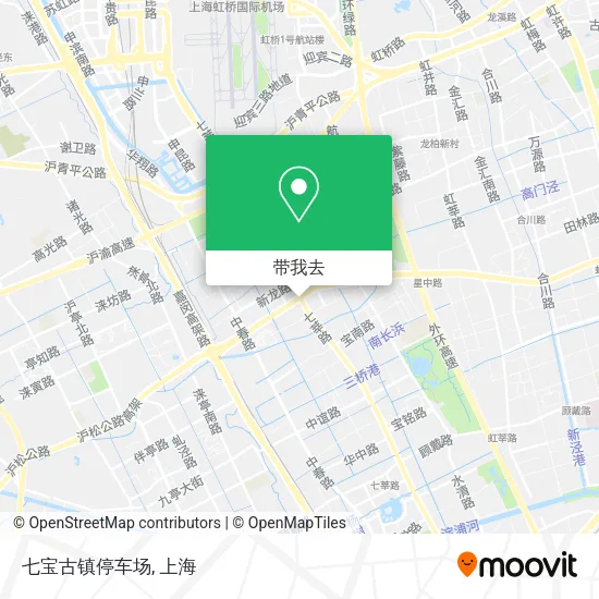 七宝古镇停车场地图