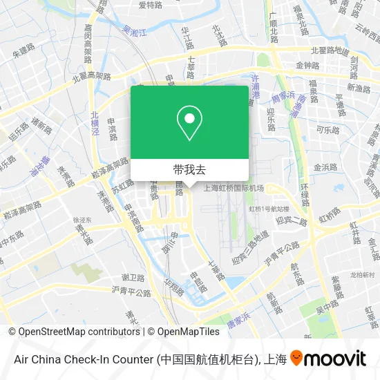 Air China Check-In Counter (中国国航值机柜台)地图