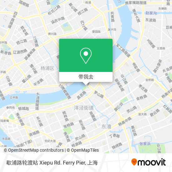 歇浦路轮渡站 Xiepu Rd. Ferry Pier地图