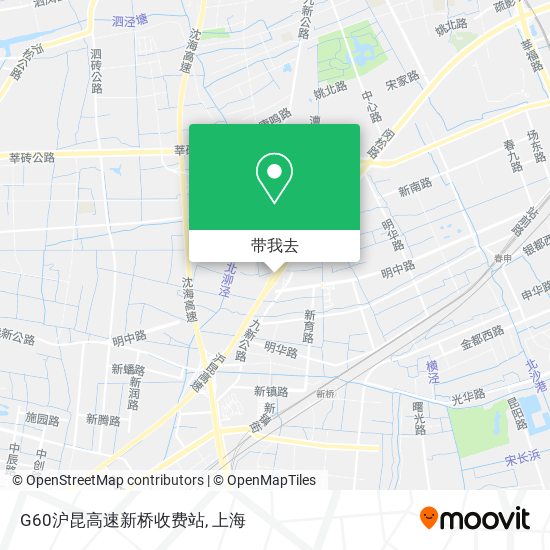 G60沪昆高速新桥收费站地图