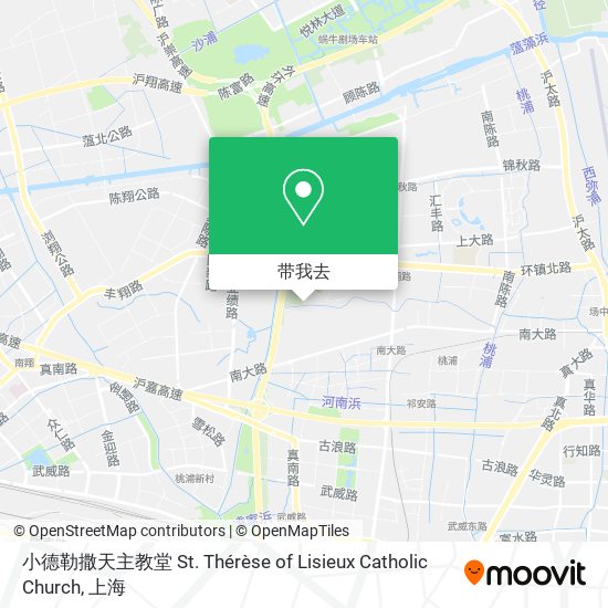 小德勒撒天主教堂 St. Thérèse of Lisieux Catholic Church地图