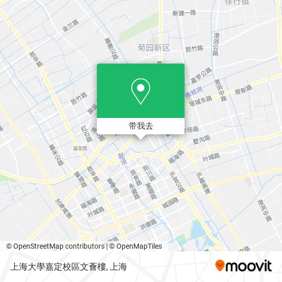 上海大學嘉定校區文薈樓地图