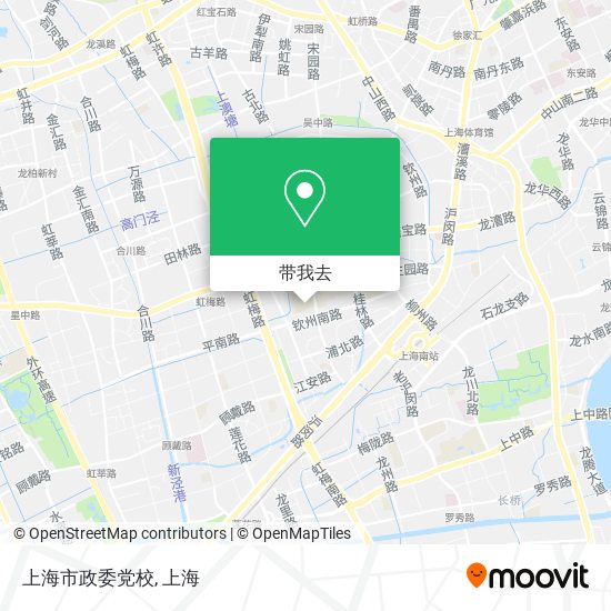 上海市政委党校地图