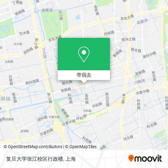 复旦大学张江校区行政楼地图