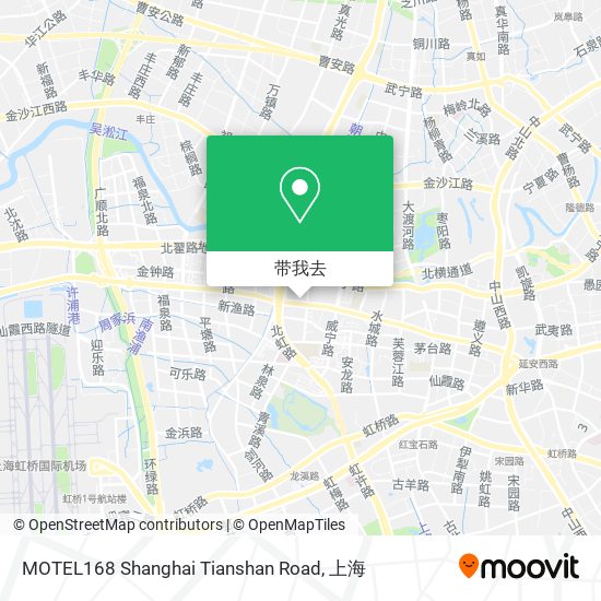 MOTEL168 Shanghai Tianshan Road地图