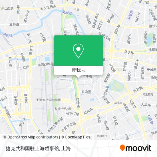 捷克共和国驻上海领事馆地图
