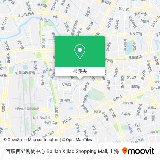 百联西郊购物中心 Bailian Xijiao Shopping Mall地图