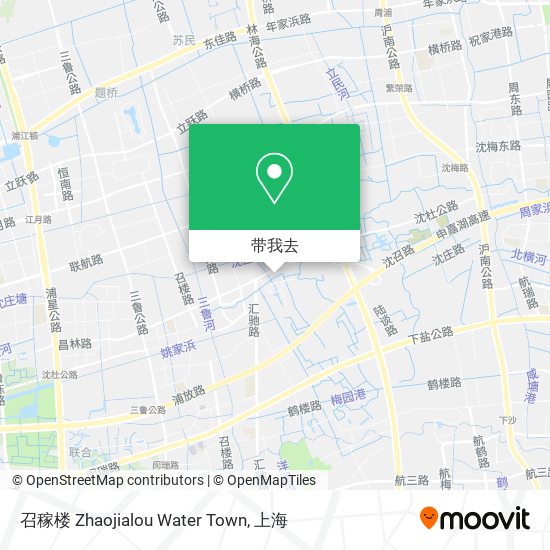 召稼楼 Zhaojialou Water Town地图