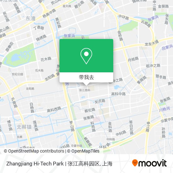Zhangjiang Hi-Tech Park | 张江高科园区地图