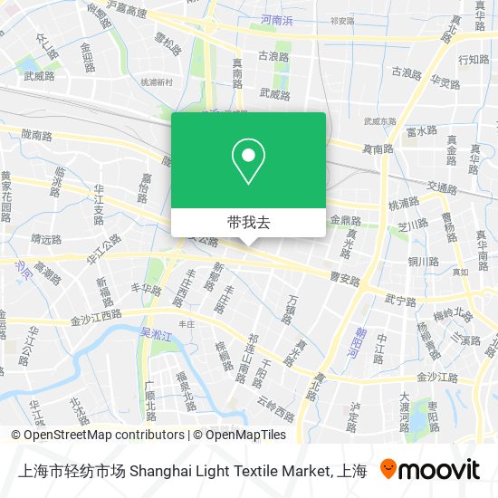 上海市轻纺市场 Shanghai Light Textile Market地图