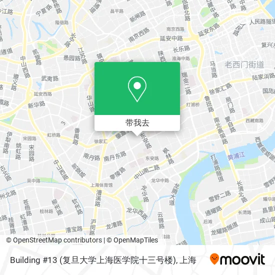 Building #13 (复旦大学上海医学院十三号楼)地图