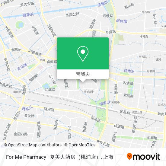 For Me Pharmacy | 复美大药房（桃浦店）地图