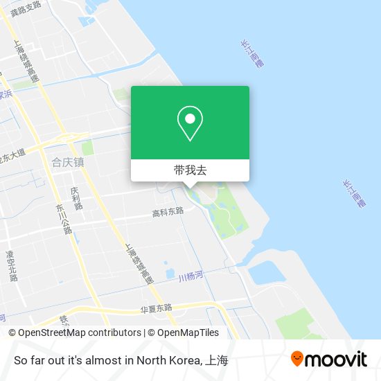 So far out it's almost in North Korea地图