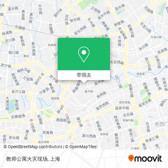 教师公寓火灾现场地图