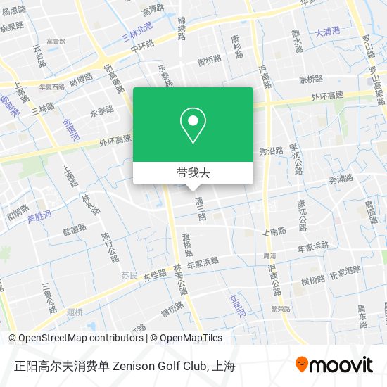 正阳高尔夫消费单 Zenison Golf Club地图