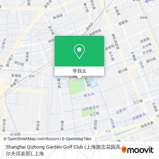 Shanghai Qizhong Garden Golf Club (上海旗忠花园高尔夫倶楽部)地图