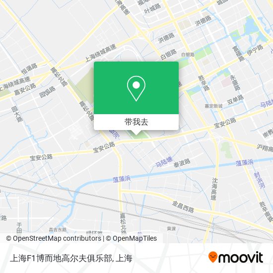 上海F1博而地高尔夫俱乐部地图