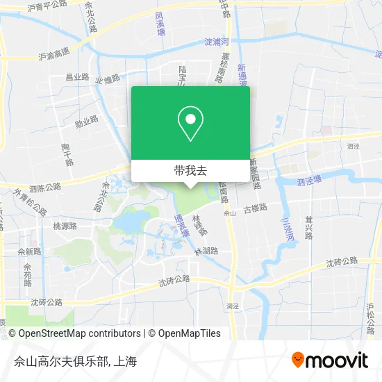 佘山高尔夫俱乐部地图