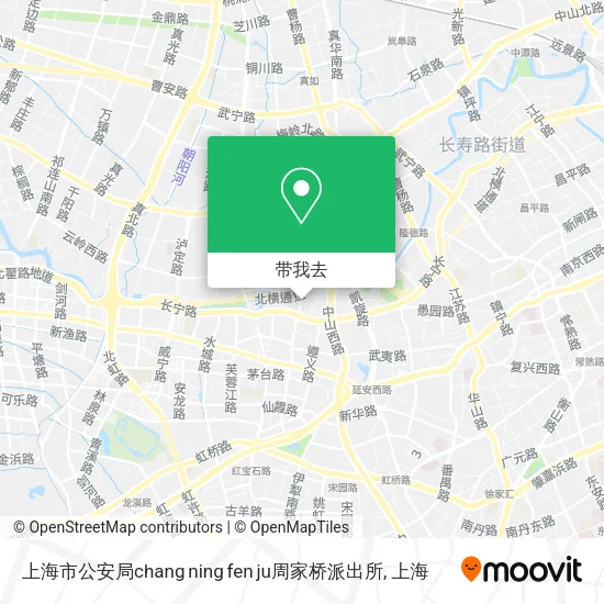 上海市公安局chang ning fen ju周家桥派出所地图