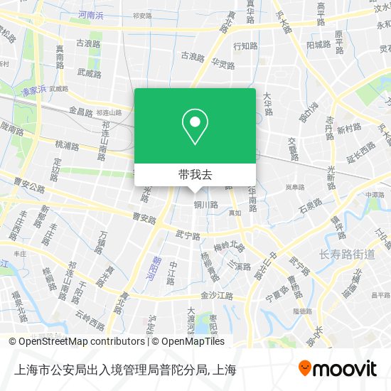 上海市公安局出入境管理局普陀分局地图