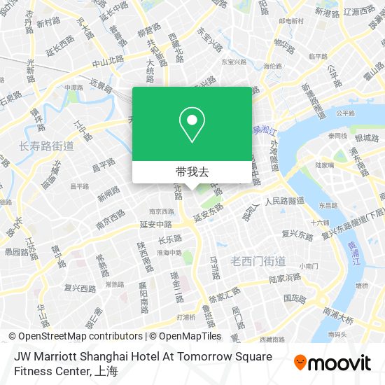 JW Marriott Shanghai Hotel At Tomorrow Square Fitness Center地图