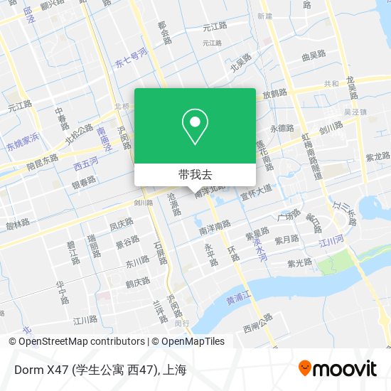 Dorm X47 (学生公寓 西47)地图