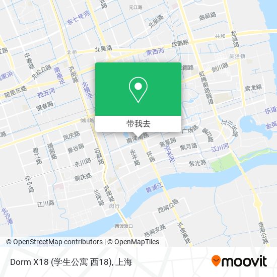 Dorm X18 (学生公寓 西18)地图