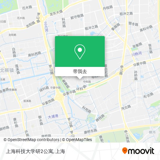 上海科技大学研2公寓地图