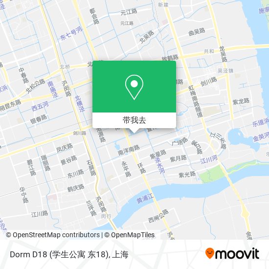 Dorm D18 (学生公寓 东18)地图