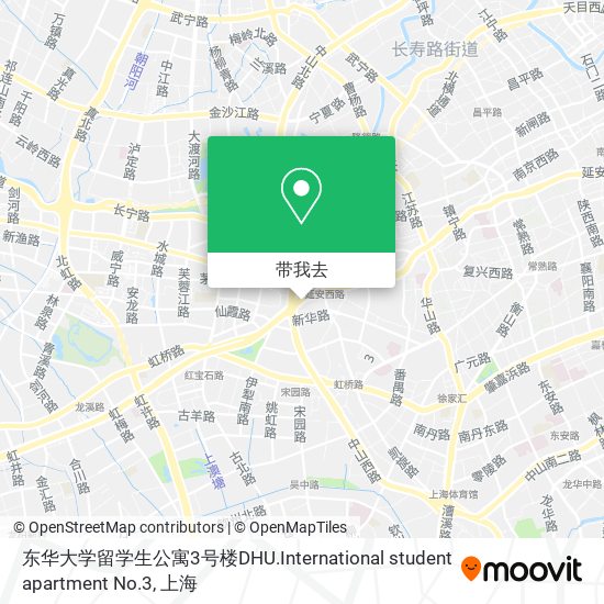 东华大学留学生公寓3号楼DHU.International student apartment No.3地图