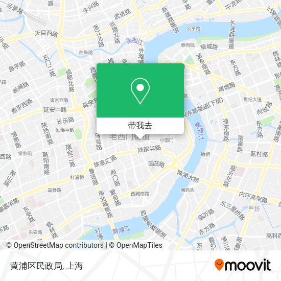 黄浦区民政局地图