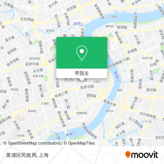 黄浦区民政局地图
