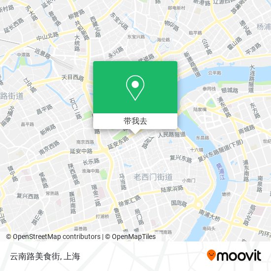 云南路美食街地图