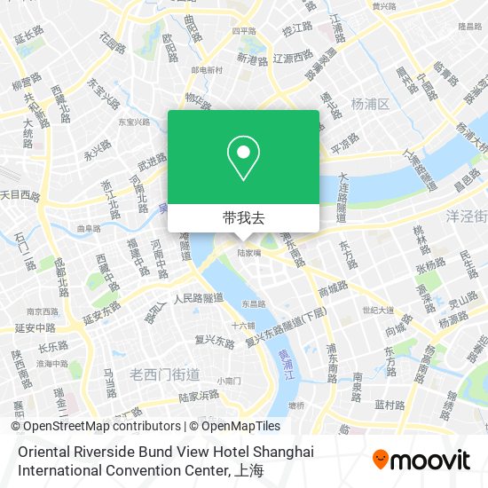 Oriental Riverside Bund View Hotel Shanghai International Convention Center地图
