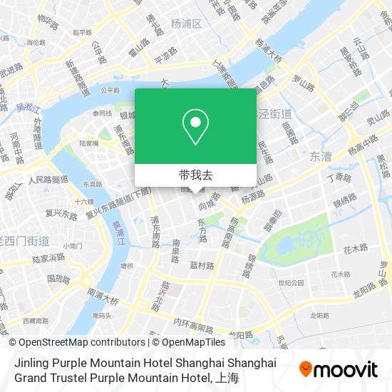 Jinling Purple Mountain Hotel Shanghai Shanghai Grand Trustel Purple Mountain Hotel地图