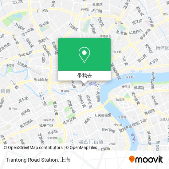 Tiantong Road Station地图