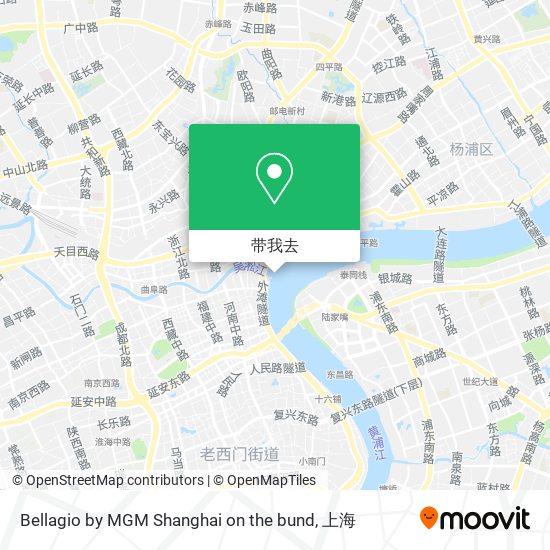Bellagio by MGM Shanghai on the bund地图