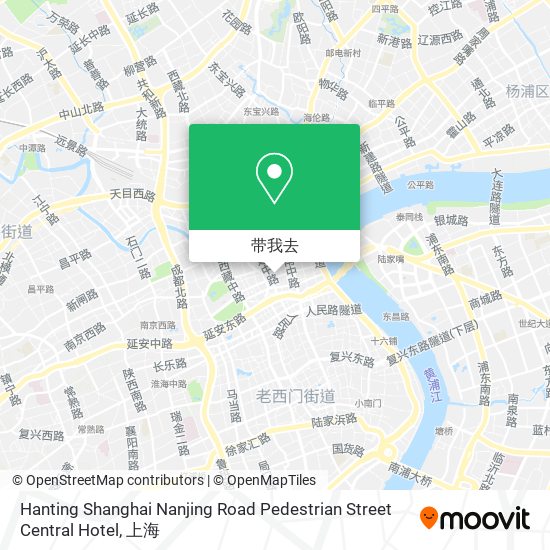 Hanting Shanghai Nanjing Road Pedestrian Street Central Hotel地图