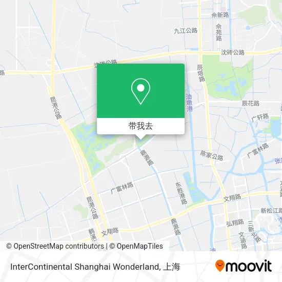 InterContinental Shanghai Wonderland地图