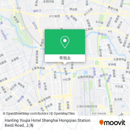 Hanting Youjia Hotel Shanghai Hongqiao Station Beidi Road地图