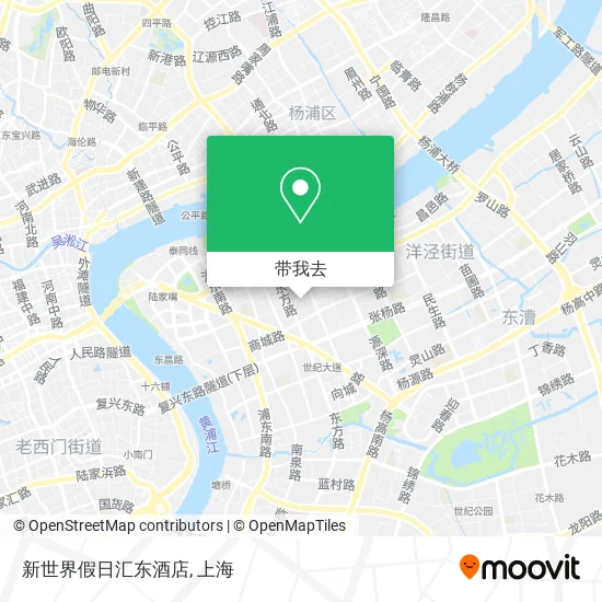 新世界假日汇东酒店地图