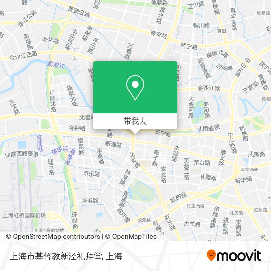 上海市基督教新泾礼拜堂地图