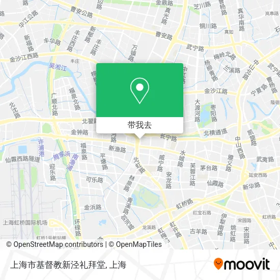 上海市基督教新泾礼拜堂地图