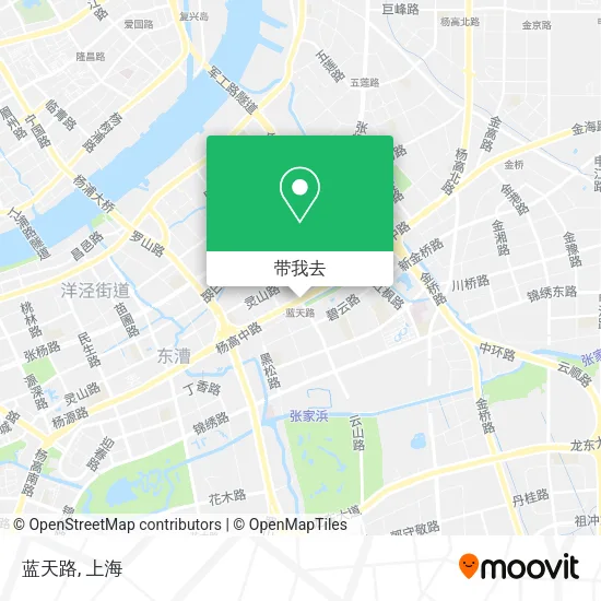 蓝天路地图